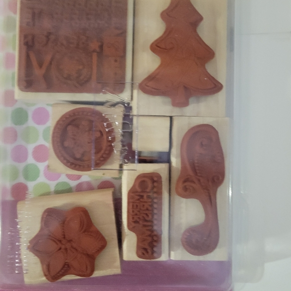 Stampin Up Season of Joy Wooden Block Stamp Set - Picture 3 of 6